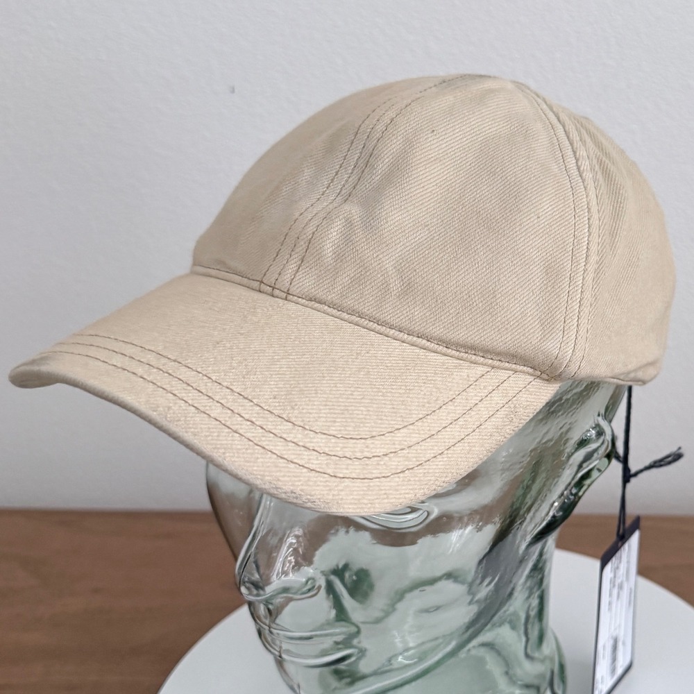 Prada Bull Denim Baseball Cap Natural Beige (Grunge Finish) - Picture 4 of 11